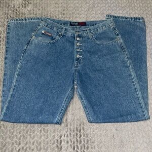 FUROR Button Fly Jeans.  Vintage.  Size 16